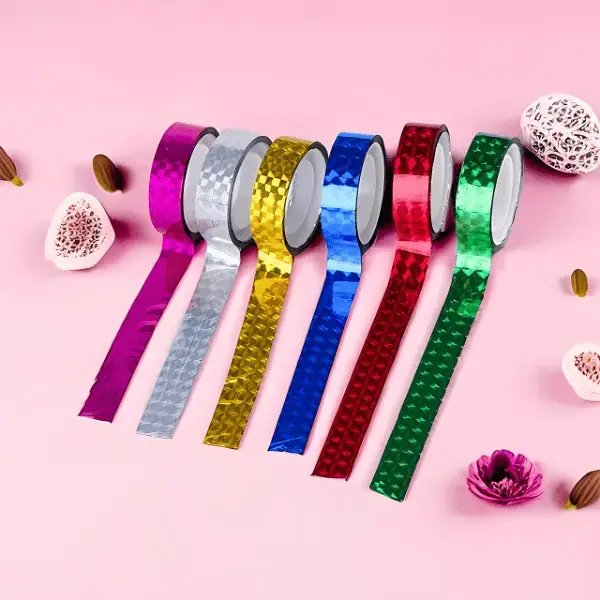 6 Rouleaux de ruban adhésif coloré